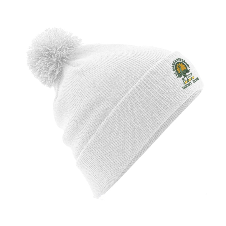 Original Pom Pom Beanie : White